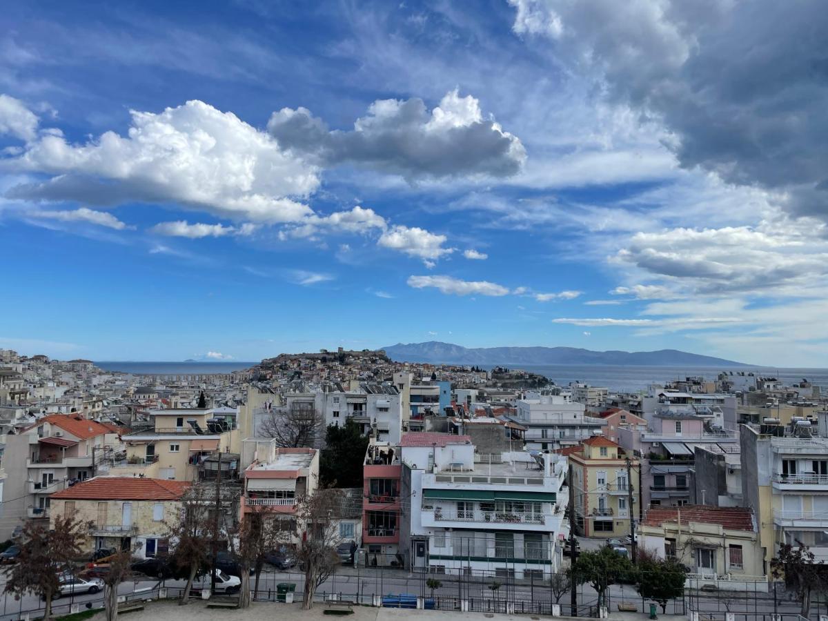 George & Nia Apartment - Central Kavala With Panoramic Terrace View 外观 照片