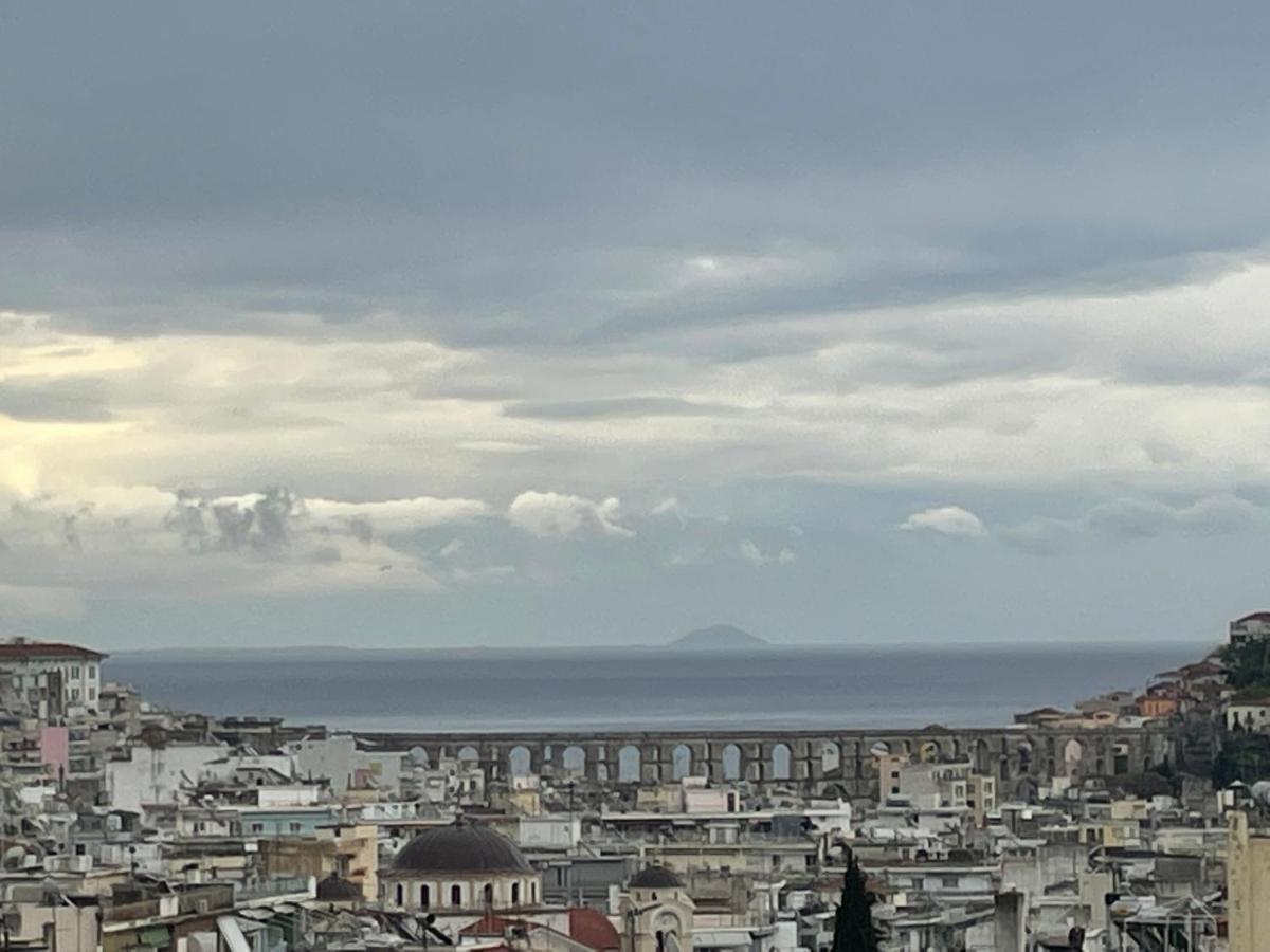 George & Nia Apartment - Central Kavala With Panoramic Terrace View 外观 照片